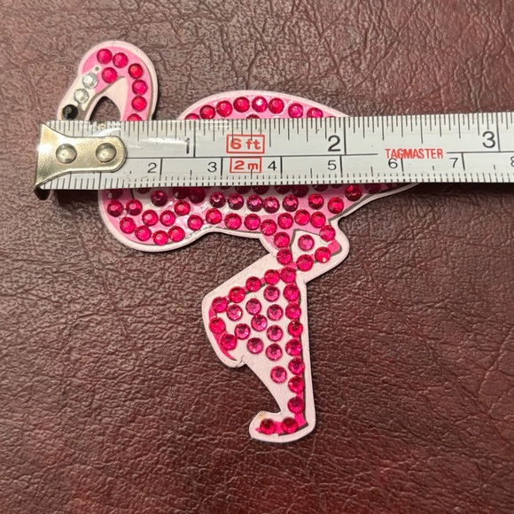 Pink Rhinestone Flamingo Magnet - Picture 2 of 3